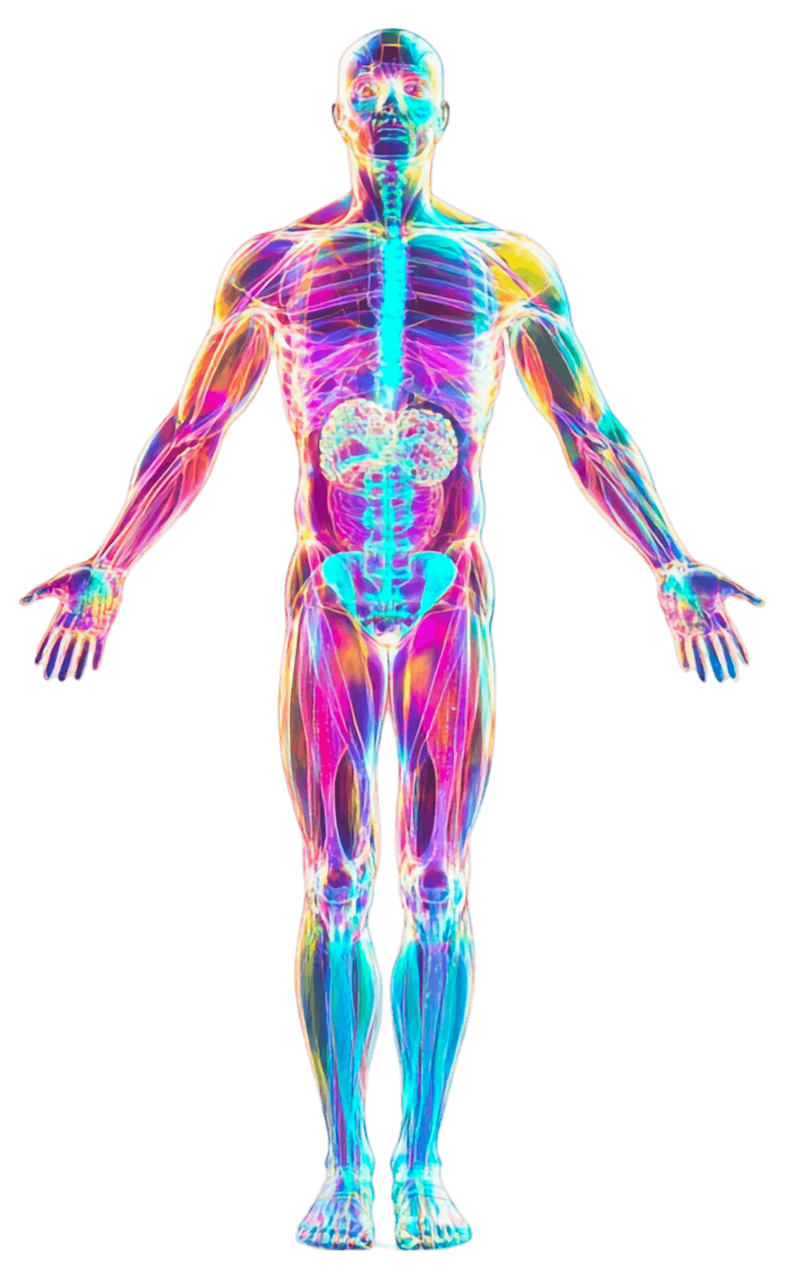 Visualizzazione del gemello digitale del corpo umano